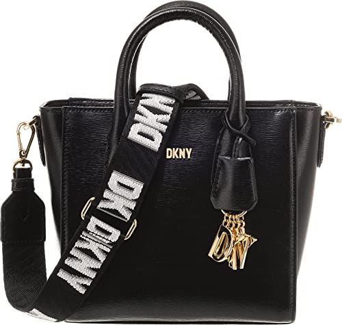 DKNY Girl's Women's Valery Small, One Size Satchel, Black Gold