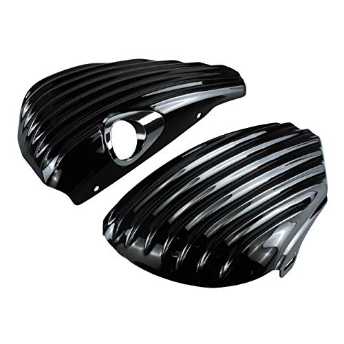 HDBUBALUS Motorcycle Battery Side Cover Guard Fit for Harley Sportster XL48 883 1200 2014-2020 Left and Right Side