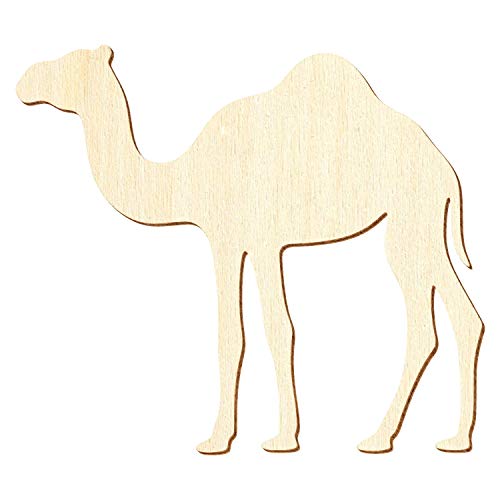 Holz Kamel, Dromedar - Deko Zuschnitte Größenauswahl, Pack mit:100 Stück, Größe:3cm