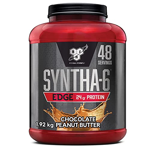 BSN Syntha 6 Edge Protein Pulver, Whey Protein Isolat mit Casein, Eiweißpulver hergestellt für Muskelaufbau und Bodybuilding, Chocolate Peanut Butter, 48 Portionen, 1,92kg
