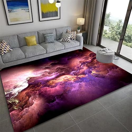 3D Star Galaxy Universe Sternenhimmel Bereich Teppiche Wohnzimmer Schlafzimmer Moderne rutschfeste waschbare Kristall Samt Teppich Planet Muster Spielzimmer Fußmatte Eingang Fußmatte