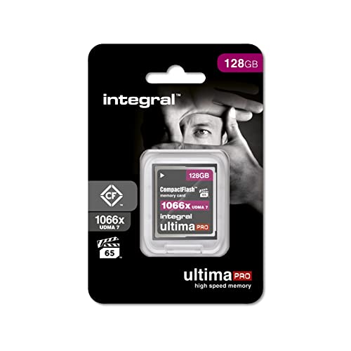 Integral 128GB Compact Flash Card UDMA-7 1066x Speed VPG-65 160MB/s Lesen und 135MB/s Schreiben Professionelle High Speed Karte