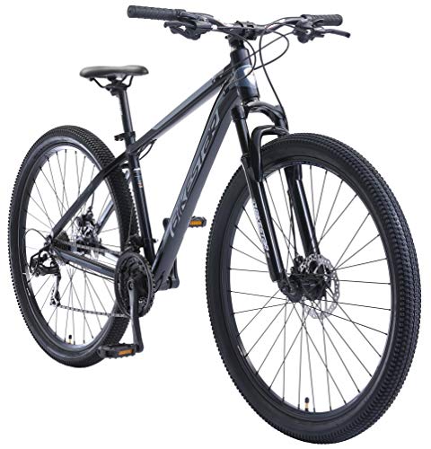 BIKESTAR Hardtail Aluminium Mountainbike Shimano 21 Gang Schaltung, Scheibenbremse 29 Zoll Reifen | 17 Zoll Rahmen Alu MTB | Blau