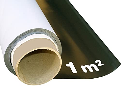 Magnetfolie weiß matt beschichtet 0,8mm x 1m x 1m - Meterware - flexible magnetische Folie, in Digitaldruck bedruckbar, haftet auf allen metallischen Oberflächen
