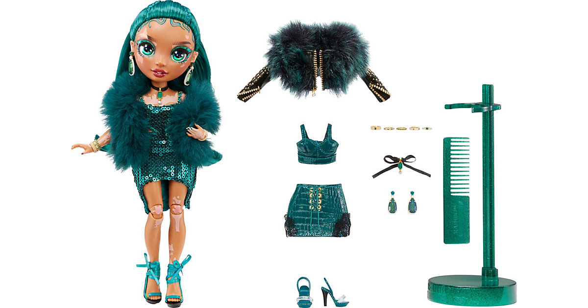 Rainbow High CORE Fashion-Doll Serie 4 - Jewel Richie (Emerald) metallicpetrol 3