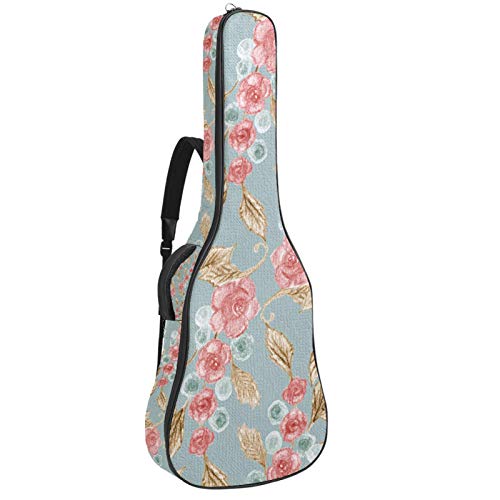 Gitarrentasche Blumen Gig Bag Für Akustische Klassische Elektrische 40 41 Zoll Gitarre Tasche wasserdichte Guitar Bag
