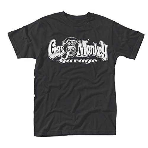 Plastic Head Herren T-Shirt Gas Monkey Garage Dallas Texas Gr. M, Schwarz