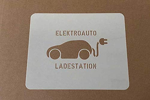 Elektroauto - Ladestation Bodenmarkierungs-Schablone