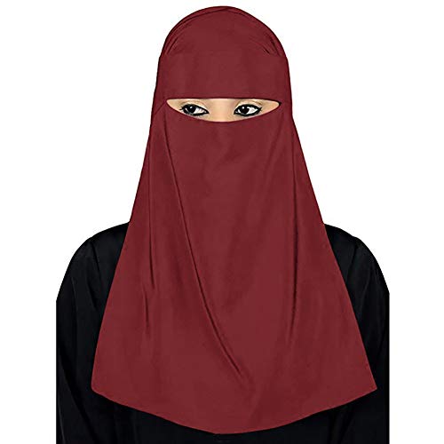 ghfashion Arabische muslimische Frauen Turban, Hijab Niqab islamischer Schal Schal Jujube rot