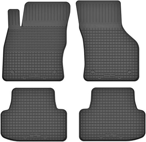 Motohobby Gummimatten Fußmatten Hoher Rand 15 mm für VW Golf VII/Passat B8 / Polo VI/T-ROC/Tiguan II/Skoda Karoq/Octavia III/Seat Arona/Ateca/Leon III/Audi A3 8V