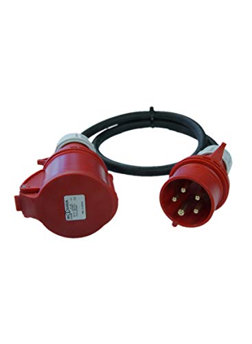 Adapterleitung 16 A / 5-polig auf 32 A / 5-polig mit 50 cm Gummileitung e-peitsche cee adapter gummikabel