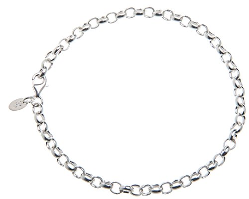 Erbskette Armband - Breite 4mm - 925 Silber, Länge wählbar von 16cm-25cm
