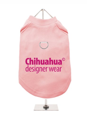 "Chihuahua© Designer Wear" UrbanPup Hunde/T-Shirt (Rosa/Fuchsia)