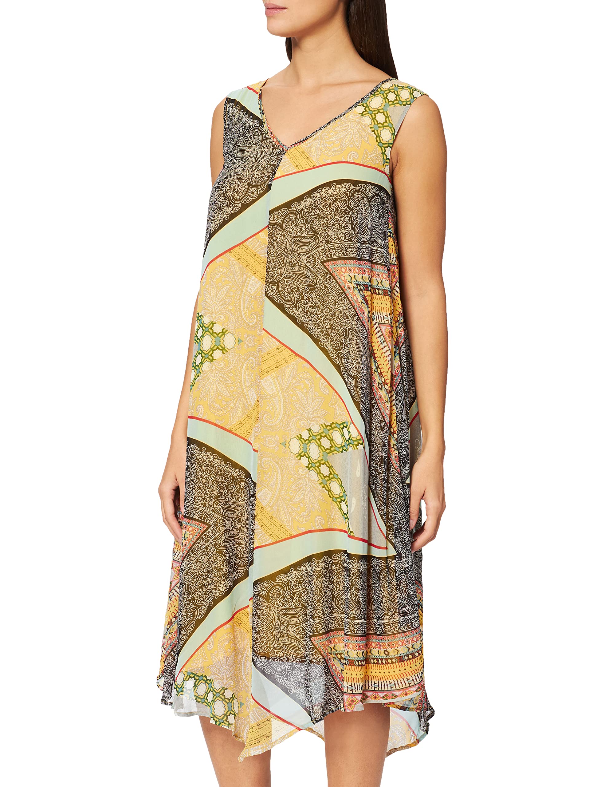 More & More Damen Kleid, Mehrfarbig (Multicolor Onamental 4790), (Herstellergröße: 38)