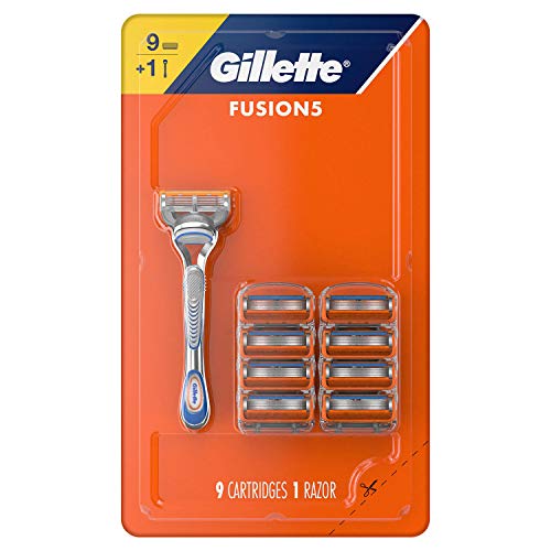 Gillette Fusion5 Rasiergriff für Herren, mit 9 Ersatzklingen