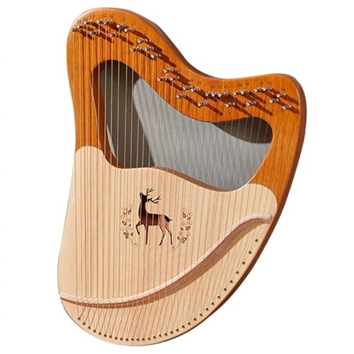 Portable Lyre Harp 21-32-saitige Leierharfe Aus Holz Fichtenholz Harfe Saiteninstrumente Harfe Instrument Lyre für Kinder Anfänger Erwachsene, Einfach Zu Bedienen 27 Strings