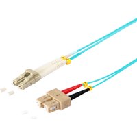 S/CONN maximum connectivity LWL-Duplex Patchkabel LC/SC 50/125µ,OM3, aqua, 2,0 m (77952/3)