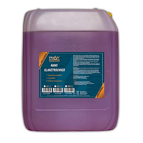 INOX® Nano Glanztrockner Konzentrat, 10 Liter – Hochglanztrockner für Waschstraßen und Waschanlagen, Autowäsche & Autopflege