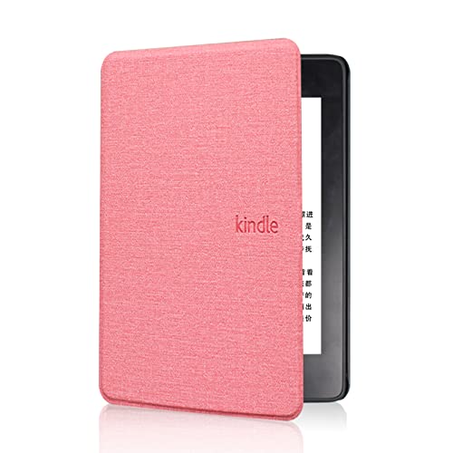 CECECOLE-LE Pink Slimshell Case für 6,8" Kindle Paperwhite (11th Generation-2021) und Signature Edition - Lightweight Fabric Cases Cover mit Auto Sleep/Wake, Paperwhite 11th Gen 2021 Case