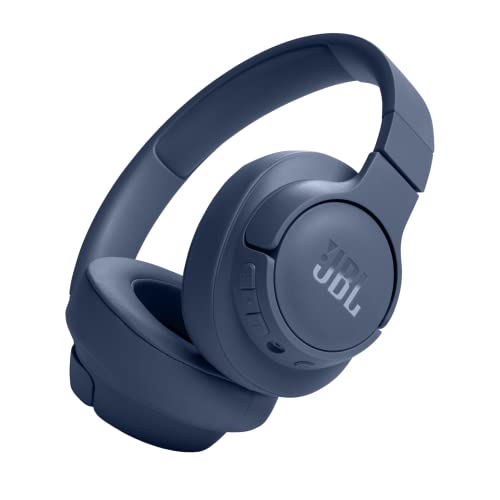 JBL Tune 720BT Wireless On-Ear-Kopfhörer Pure Bass Sound, Bluetooth und leichtem, faltbarem Design – Bis zu 76 Stunden Musikwiedergabe – Blau
