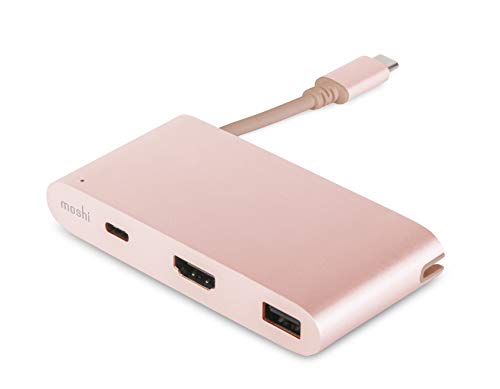 Moshi 99 mo084207 USB 3.0 (3.1 Gen 1) Type-C 5000 Mbit/s Gold Pink Hub 99MO084207 ORO Rosso
