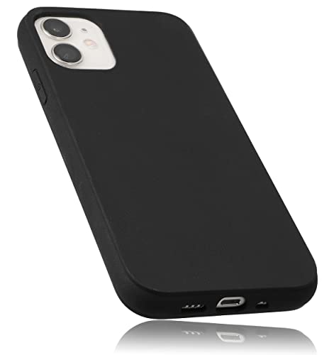 mumbi Hülle kompatibel mit iPhone 12 Mini Case Schutzhülle Tasche, schwarz