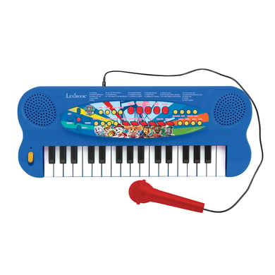 Lexibook K703PA Paw Patrol Elektronisches Keyboard, 32-Tasten-Piano, Mikrofon zum Singen, 22 Demo-Songs, Batteriebetrieb, Blau/Rot