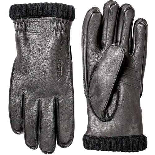 Hestra Ski Gloves: Army Leather Winter Cold Weather Gloves-Removal Liner, Cork/Brown, 10