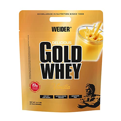 Weider, Gold Whey Protein, Vanille, 1er Pack (1x 2 kg)