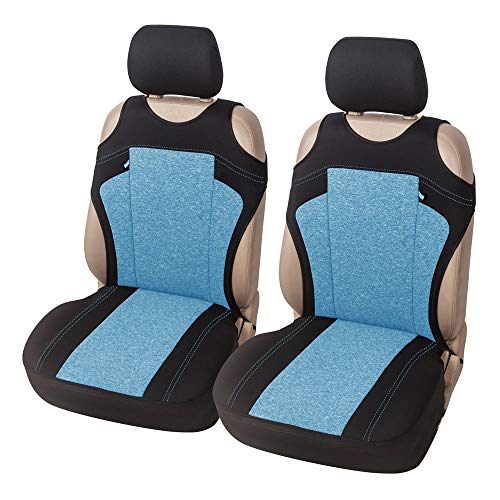 Auto-Sitzbezüge, 1 Paar Auto-Sitzschoner, Universal Autositzbezüge aus kationischem Stoff Vordersitzbezüge für die meisten Fahrzeuge