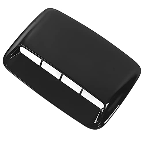 Hauben-Lufthutzen-Abdeckung, glänzend schwarz Motorhauben-Luftauslassrahmen ABS Universal Einzigartig für Automodifikation