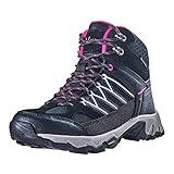 Black Crevice Damen Trekkingschuhe High, Wasserdicht, schwarz/pink, 42