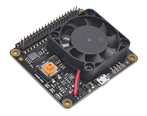 DollaTek X730 Multifunktionales Power Management Board Intelligentes und sicheres Power Management mit automatischem temperaturgesteuertem Lüfter für Raspberry Pi