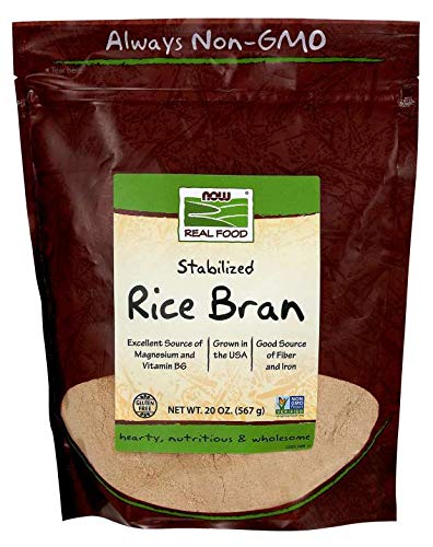 Now Foods Rice Bran 20 Ounce (Pack of 2)