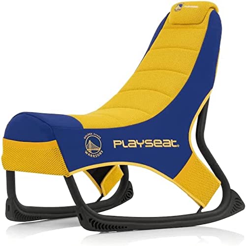 PLAYSEAT NBA Gaming Stuhl | ActiFit | MotionForce Stand für Optimalen Halt | Mehrere Taschen für einfachen Zugang | Hochwertiger Gaming Stuhl mit bestem Komfort | Golden State Warriors Edition