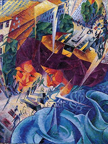 1art1 Umberto Boccioni - Simultanvisionen, 1911-12 Poster Leinwandbild Auf Keilrahmen 80 x 60 cm