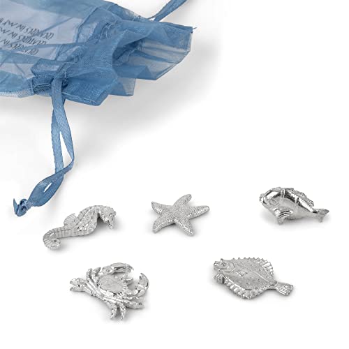 Danforth – Tasche mit Meerestieren – Partyzubehör – Taschenanhänger – Strand – handgefertigt – Zinn – hergestellt in den USA