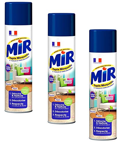 Mir Tapis Moquette - Netyant Tapis et Moquettes - Spray Mousse 600 ml - Lot de 3 by Mir