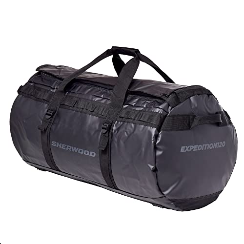 Sherwood Unisex – Erwachsene Outdoor Expedition 40L I Wasserabweisende Sporttasche mit Rucksackfunktion I Schwarz, 40 Liter