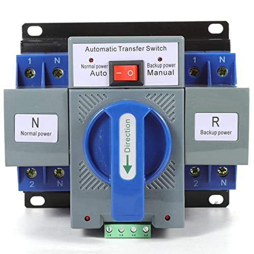 Transferschalter 63A 2P Dual Netzteil Transfer Switch 220V Dual Electronic Power Generator Umschalter Leistungsschalter