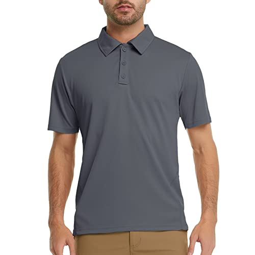 MEETWEE Poloshirt Herren Kurzarm,Herren Golf Polohemd Schnelltrocknend Atmungsaktiv Sport Outdoor Shirts für Golf Tennis-Fit Polo