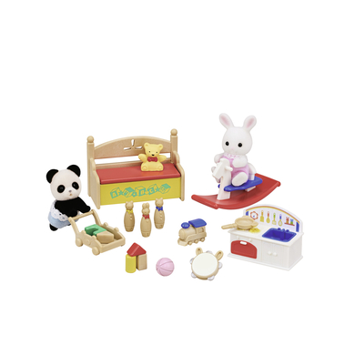 Sylvanian Families 5709 Baby Kindergarten Spielzeug mit Figuren - Puppen Spielset