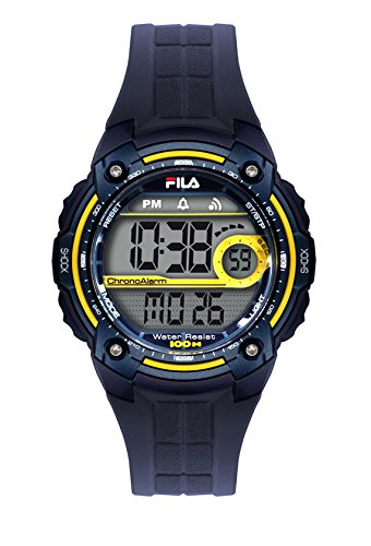 FILA Unisex-Armbanduhr Digital Quarz 38-095-002 FILACTIVE Blau Gelb Plastik
