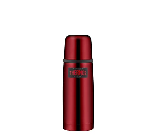 THERMOS Light & Compact Thermosflasche, Edelstahl, Rot, 0,35 Liter