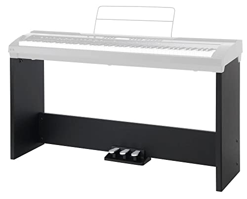 Classic Cantabile UB-100SP Unterbau für SP-150/250 BK mit Pedal (Ständer, Stativ, Stagepiano, Keyboardständer, Holz, inkl. 3er-Pedaleinheit) schwarz