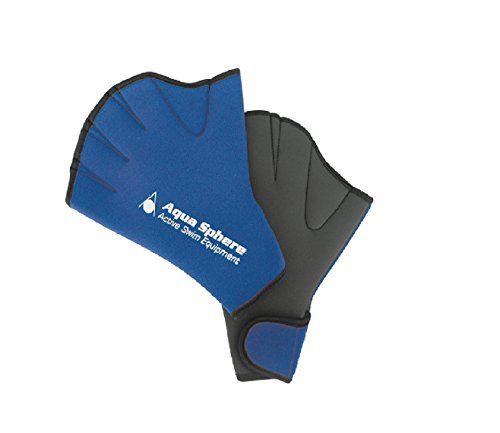 Aqua Sphere Aqua Glove Schwimmhandschuhe Verschiedene Größen (blau/S)