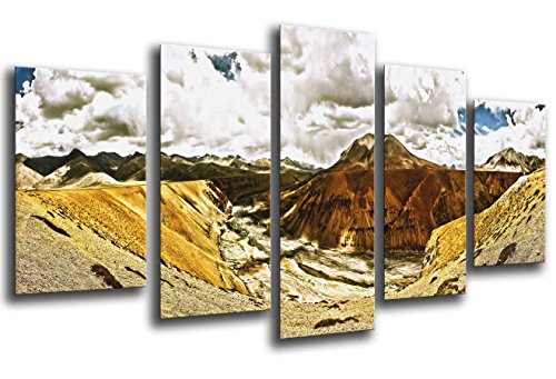 Wandbild - Landschaft Wüste Pano, 165 x 62 cm, Holzdruck - XXL Format - Kunstdruck, ref.26054