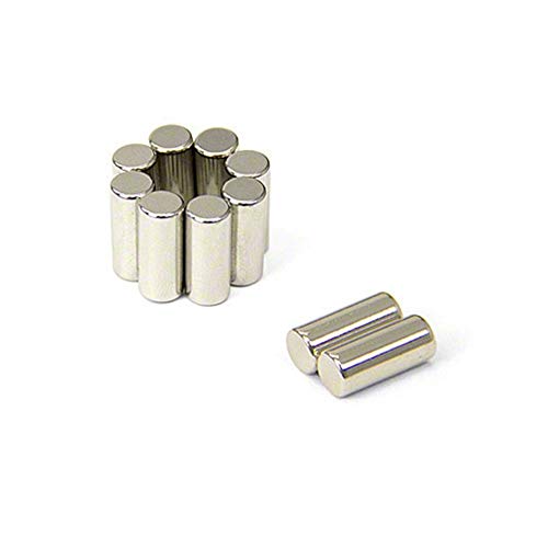 First4magnets F614DM-10 6mm Durchmesser x 14mm dicker diametral magnetisierter N42-Neodym-Magnet (1 St-Packung), dia thick, 10 Stück