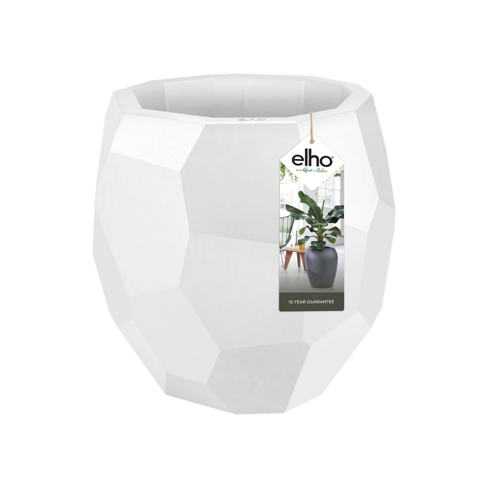 elho Pure Edge 47 - Blumentopf für Innen & Außen - Ø 47.0 x H 44.6 cm - Weiß/Weiss