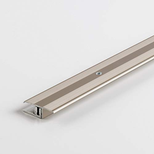 Parador Boden-Profile Übergangsprofil Aluminium Edelstahl für Vinyl/Laminat Bodenbeläge 7-15 mm